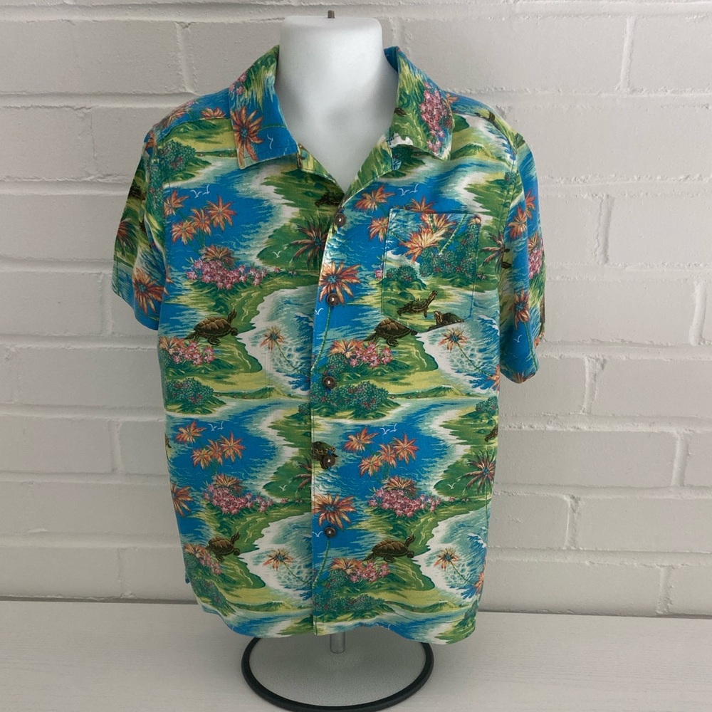 Boys Polo Ralph Lauren Multi-Colored Tropical Print Shirt Size 5